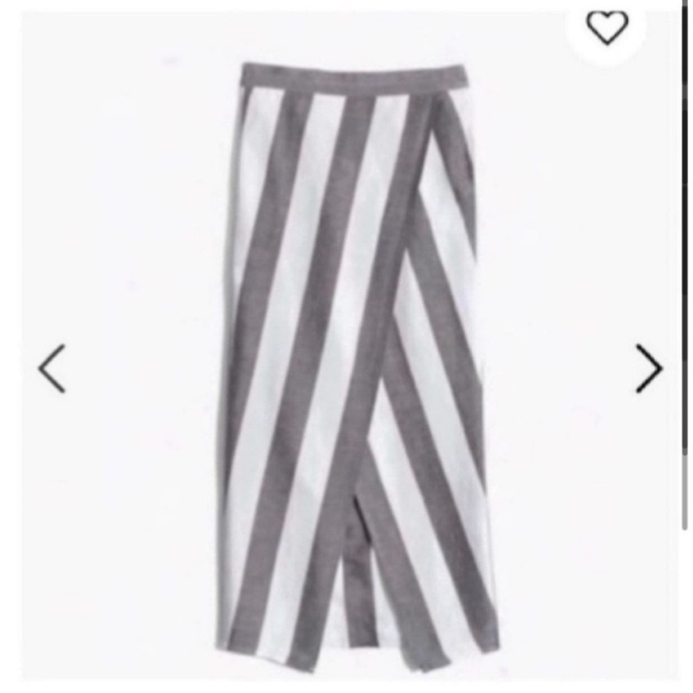 NWT MADEWELL STRIPED OVERLAY SKIRT
